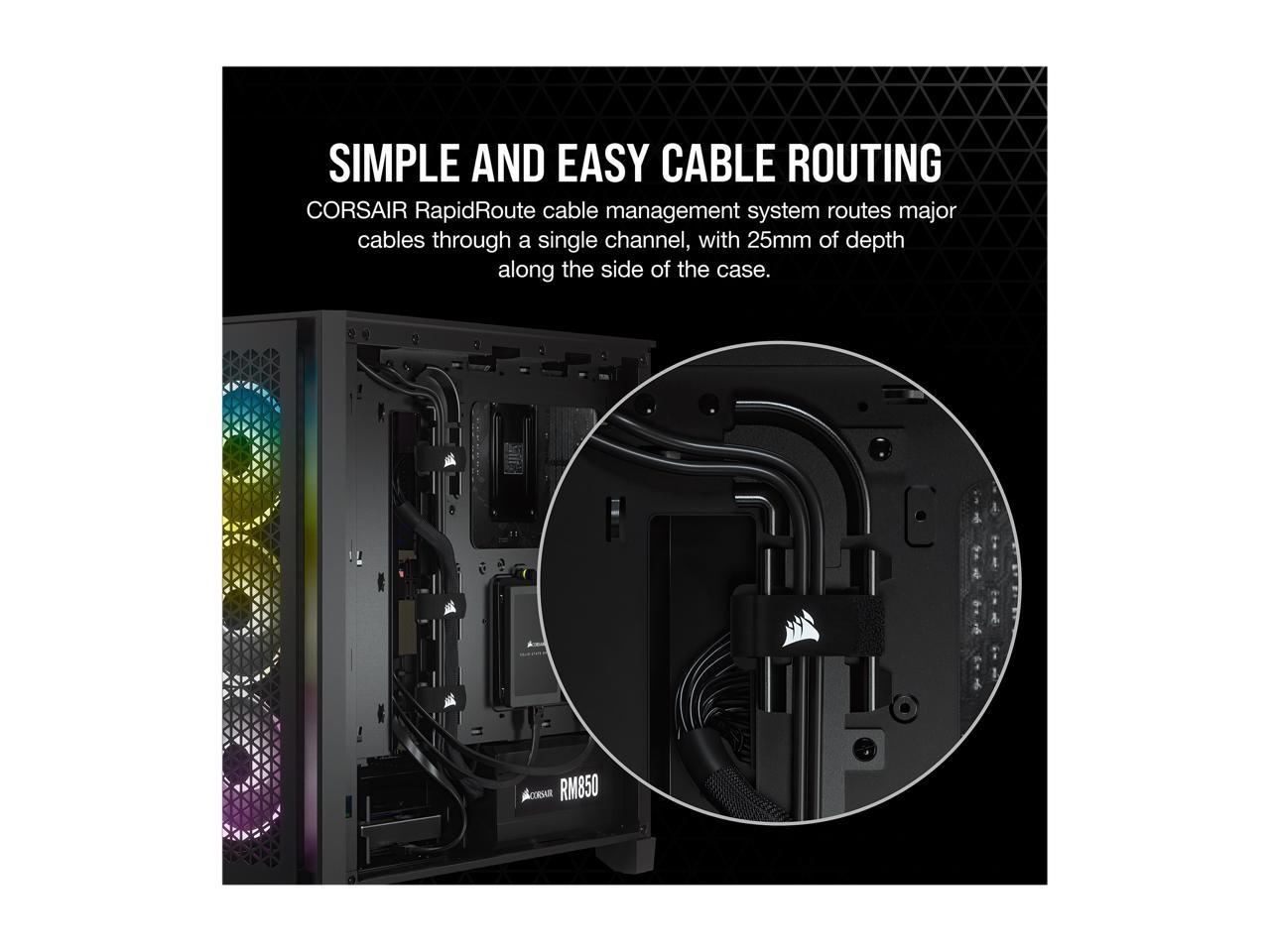 Corsair 4000D Airflow 4000D Black Steel / Plastic / Tempered Glass ATX Mid Tower Computer Case