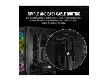 Corsair 4000D Airflow 4000D Black Steel / Plastic / Tempered Glass ATX Mid Tower Computer Case