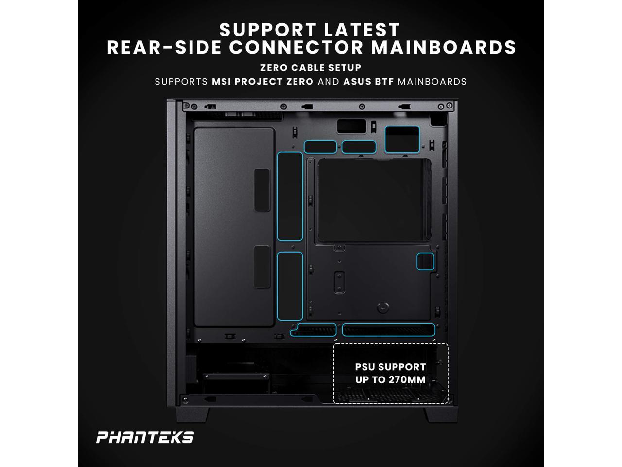 Phanteks XT Pro, Mid-Tower Gaming Chassis, High Airflow Performance Mesh, Tempered Glass Window, 1x M25-120 Black fan included, Black