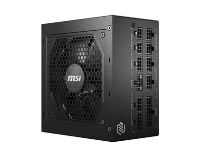 MSI - MAG A850GL PCIE 5.0, 80 GOLD Fully Modular Gaming PSU, 12VHPWR Cable, ATX 3.0 Compatible, 850W Power Supply