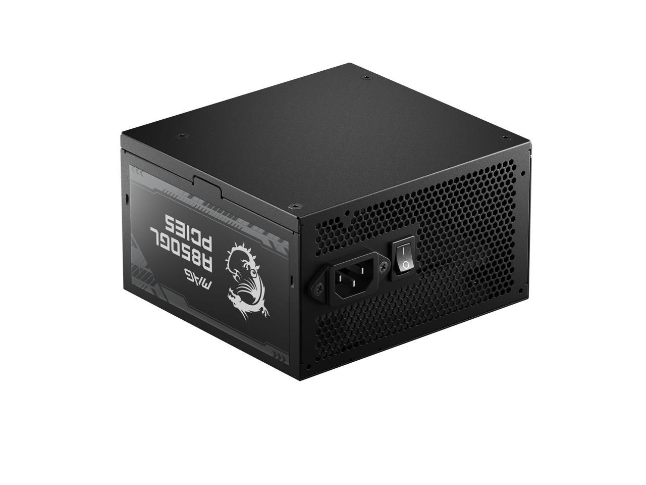 MSI - MAG A850GL PCIE 5.0, 80 GOLD Fully Modular Gaming PSU, 12VHPWR Cable, ATX 3.0 Compatible, 850W Power Supply