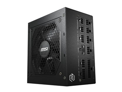 MSI - MAG A850GL PCIE 5.0, 80 GOLD Fully Modular Gaming PSU, 12VHPWR Cable, ATX 3.0 Compatible, 850W Power Supply