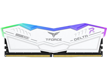 Team T-Force Delta RGB 32GB (2 x 16GB) 288-Pin PC RAM DDR5 6000 (PC5 48000) Desktop Memory Model FF4D532G6000HC30DC01