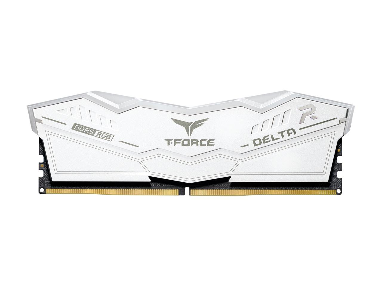 Team T-Force Delta RGB 32GB (2 x 16GB) 288-Pin PC RAM DDR5 6000 (PC5 48000) Desktop Memory Model FF4D532G6000HC30DC01