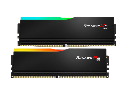 G.SKILL Ripjaws M5 RGB Series 32GB (2 x 16GB) 288-Pin PC RAM DDR5 5200 (PC5 41600) Desktop Memory Model F5-5200J4040A16GX2-RM5RK