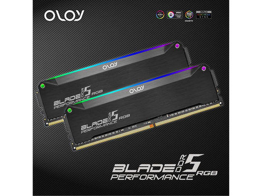 OLOy Blade RGB (OLOY) 32GB (2 x 16GB) 288-Pin PC RAM DDR5 6000 (PC5 48000) Desktop Memory Model ND5U1660306BRKDA