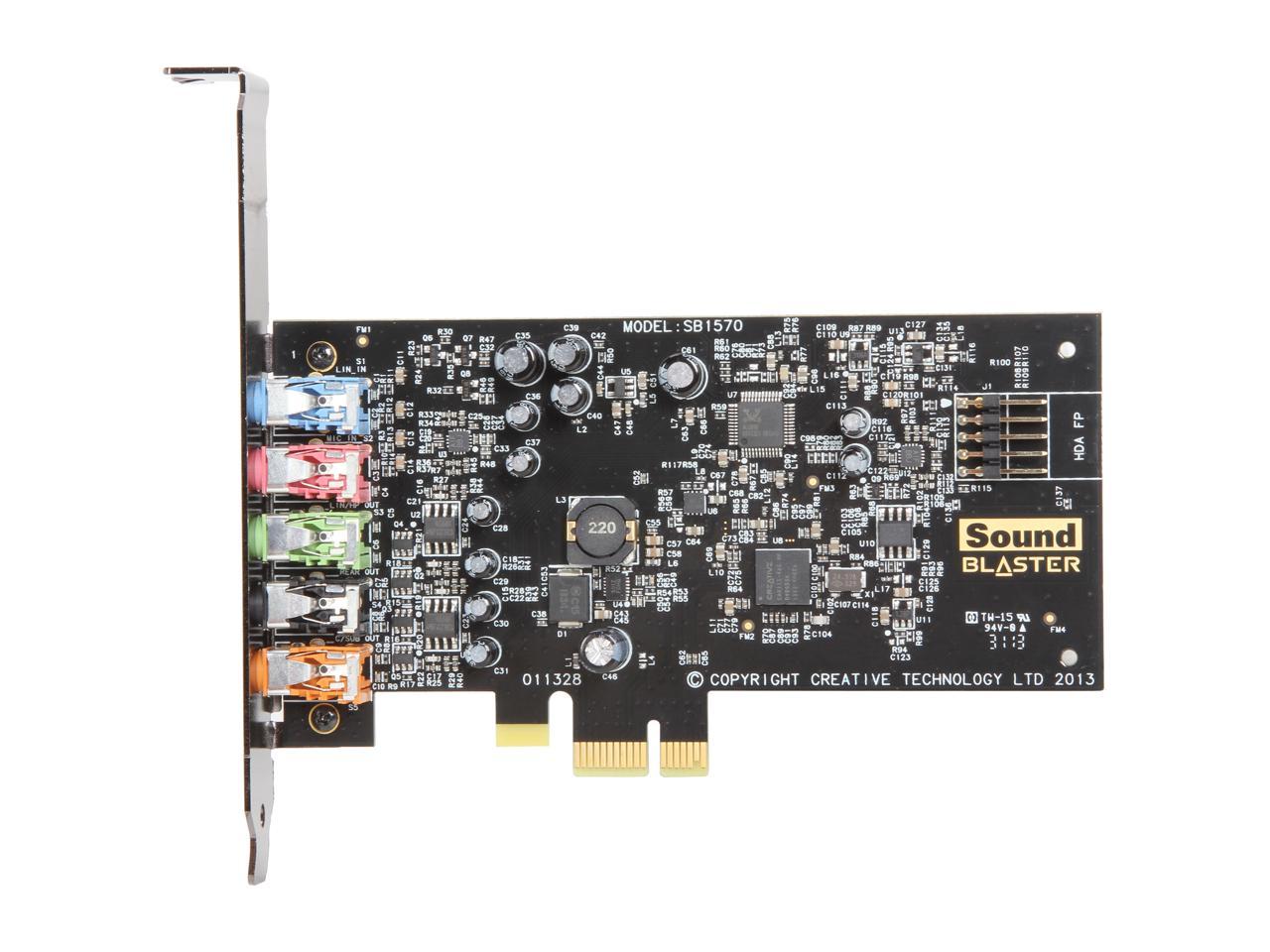 Creative Sound Blaster Audigy FX PCIe 5.1 Sound Card with High Performance Headphone Amp