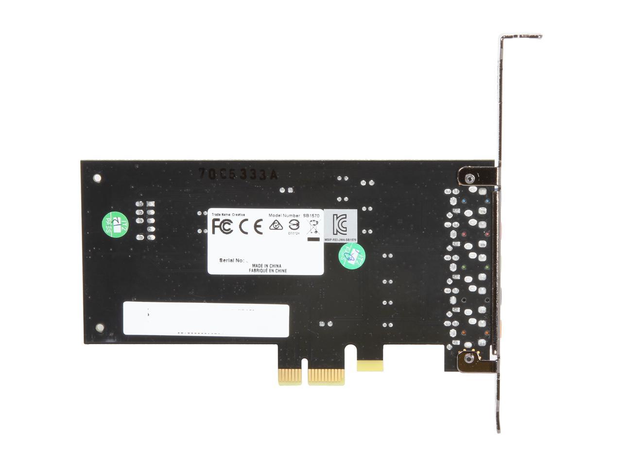 Creative Sound Blaster Audigy FX PCIe 5.1 Sound Card with High Performance Headphone Amp