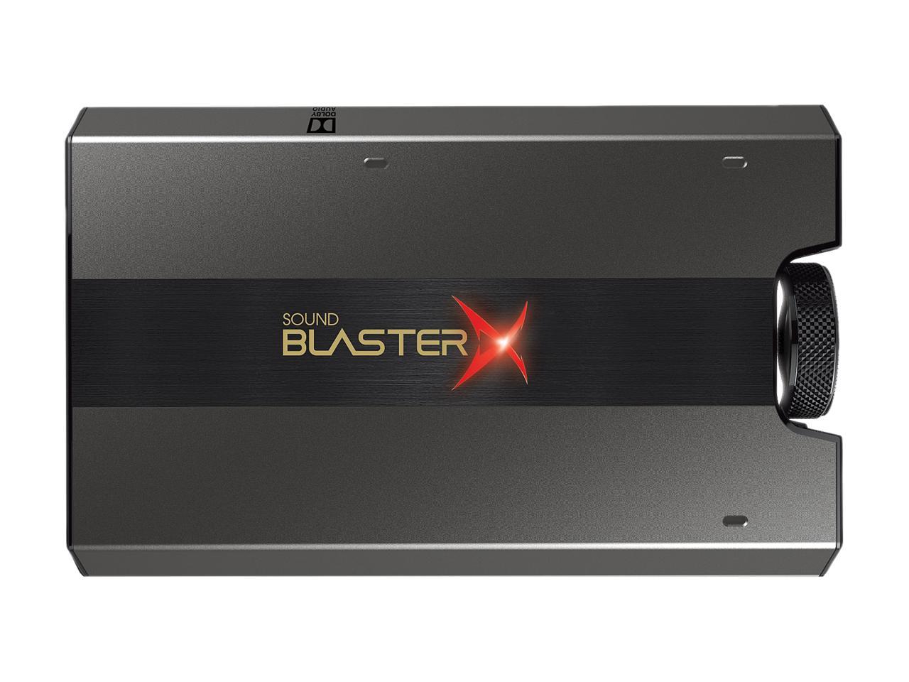 Creative Sound BlasterX G6 Hi-Res Gaming DAC and USB Sound Card with Xamp Headphone Bi-Amplifier for PC, PS4, Xbox and Nintendo Switch