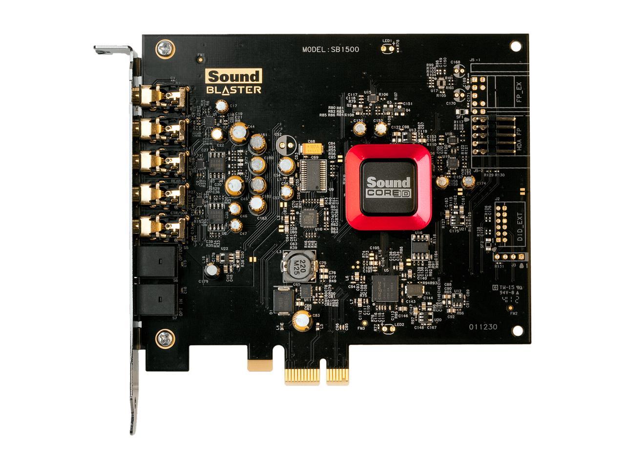 Creative Sound Blaster Z SE Internal PCI-e Gaming Sound Card and DAC, 24-bit / 192 kHz, 116 dB SNR, ASIO, 600O Headphones Amp, Mic EQ, Discrete 5.1 / Virtual 7.1, Supports Dolby Digital Live, DTS