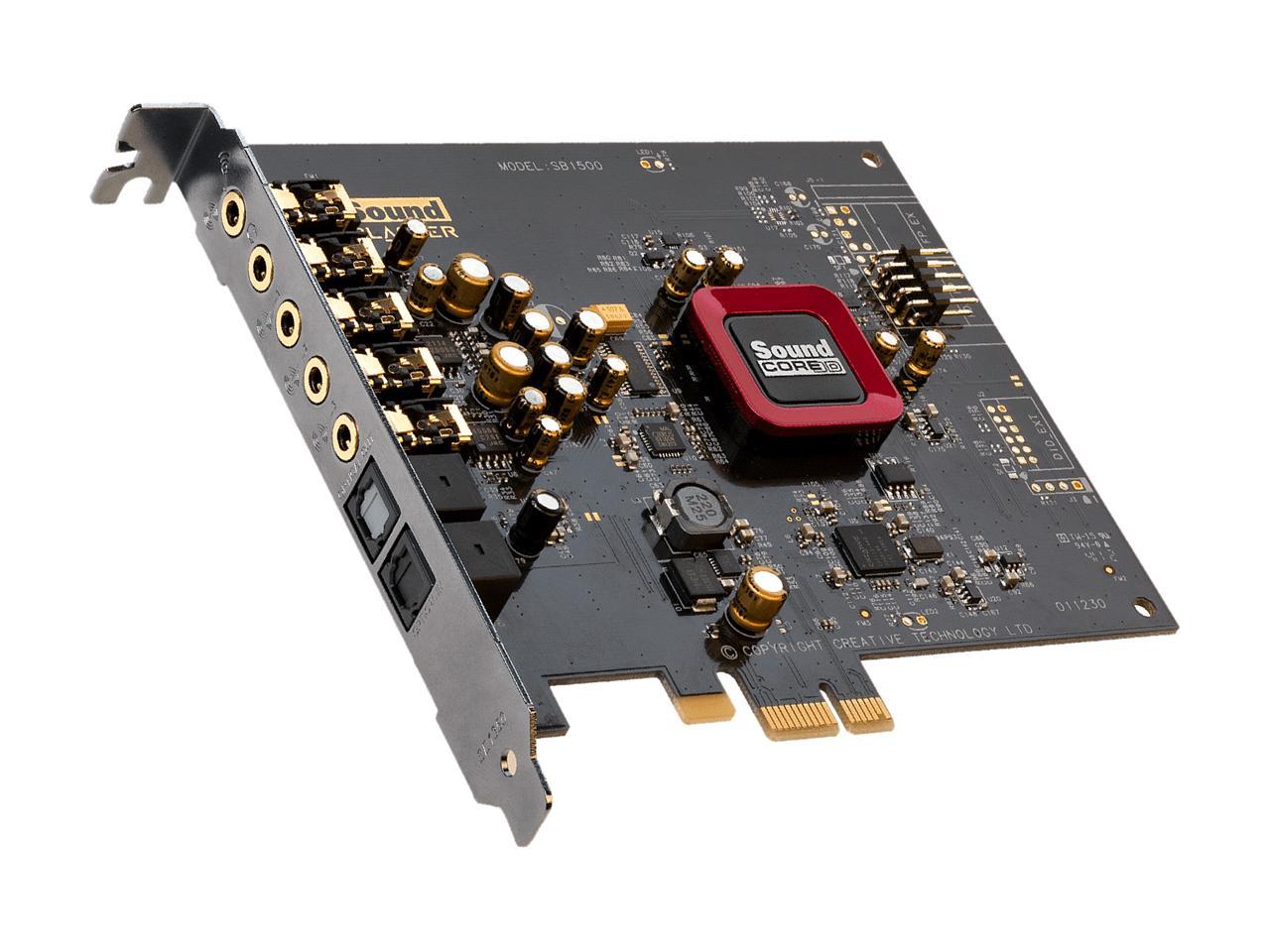 Creative Sound Blaster Z SE Internal PCI-e Gaming Sound Card and DAC, 24-bit / 192 kHz, 116 dB SNR, ASIO, 600O Headphones Amp, Mic EQ, Discrete 5.1 / Virtual 7.1, Supports Dolby Digital Live, DTS