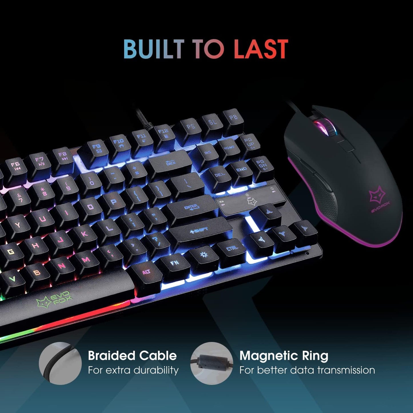 EvoFox X-Team Fireblade Gaming Keyboard Combo