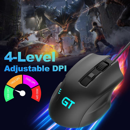 RaceGT Wired RGB Gaming Mouse