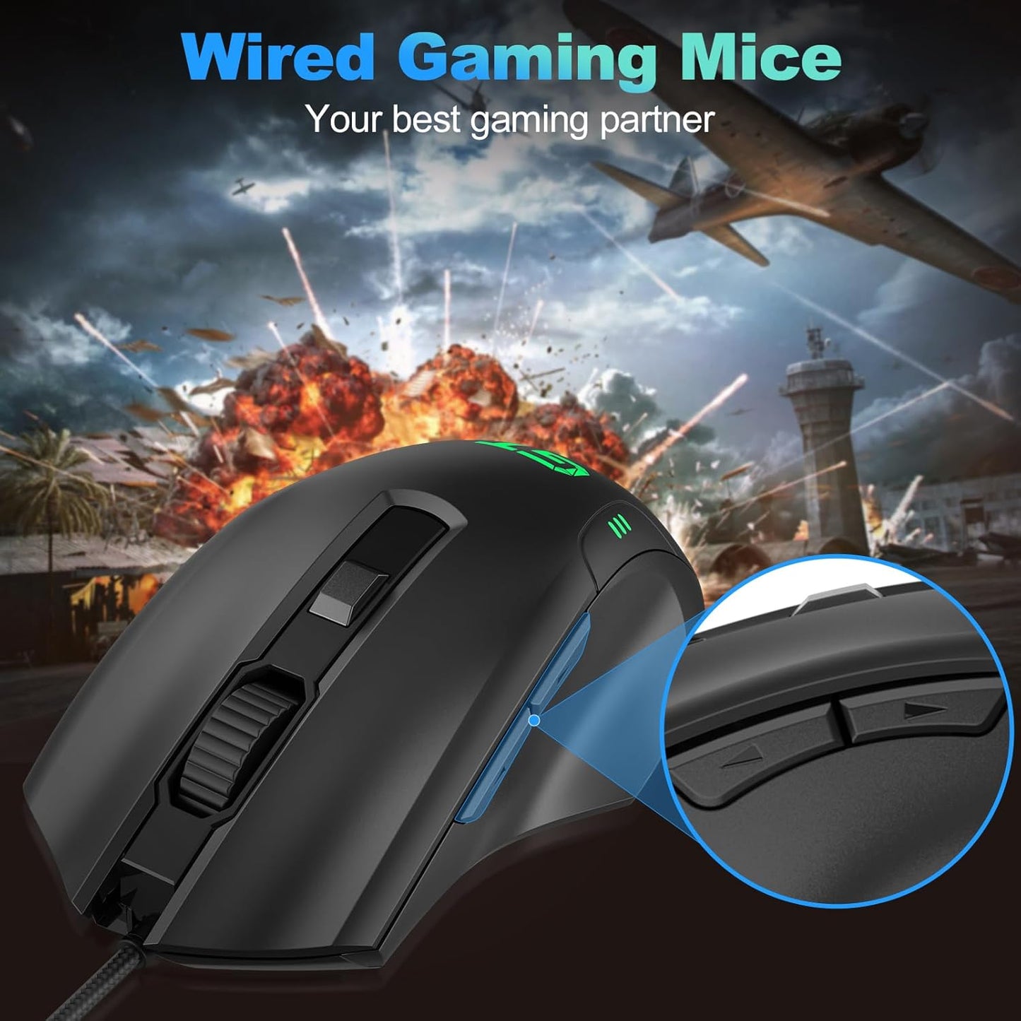 RaceGT Wired RGB Gaming Mouse