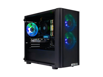 Zotac MEK HERO AI Enhanced Gaming PC Desktop Computer - NVIDIA GeForce RTX 3050, AMD Ryzen 5 5500 3.6GHz, 16GB DDR4 with RGB, 500GB NVMe M.2 SSD, 600W 80+ GOLD PSU, WiFi 6E, Windows 11 Home 64-bit