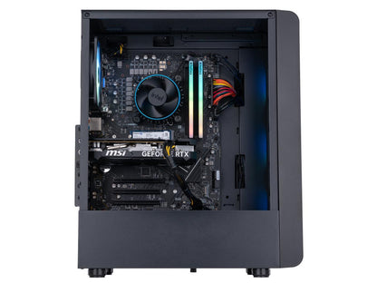 ABS Stratos Aqua Gaming PC - Intel i5 14400F - GeForce RTX 4060 - DLSS 3.5 - AI-Powered Performance - 32GB DDR5 6000MHz - 1TB M.2 NVMe SSD - SA14400F4060