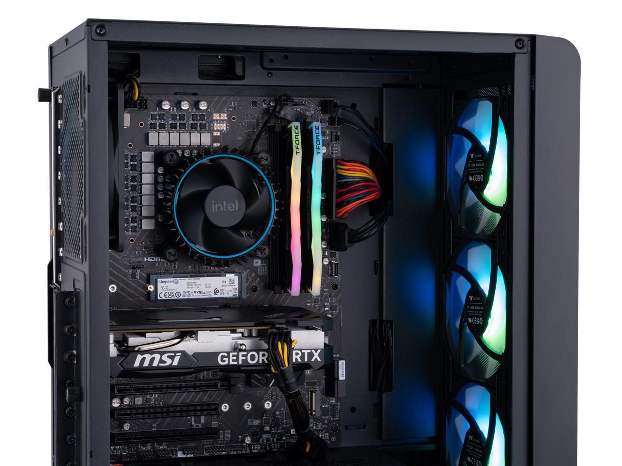 ABS Stratos Aqua Gaming PC - Intel i5 14400F - GeForce RTX 4060 - DLSS 3.5 - AI-Powered Performance - 32GB DDR5 6000MHz - 1TB M.2 NVMe SSD - SA14400F4060