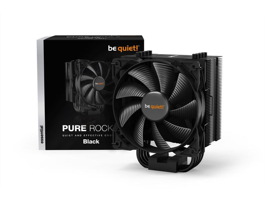 be quiet! Pure Rock 2 CPU Air Cooler | 150W TDP | LGA 1700 1200 2066 1150 1151 1155 2011(-3) Square ILM Compatible | Intel and AMD 4/5 CPU Cooler | Black | BK007