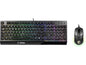 MSI Vigor GK30 Combo, 6-Zone RGB GK30 Gaming Keyboard & GM11 Gaming Mouse, Water Repellent & Splash-Proof, 5000 DPI