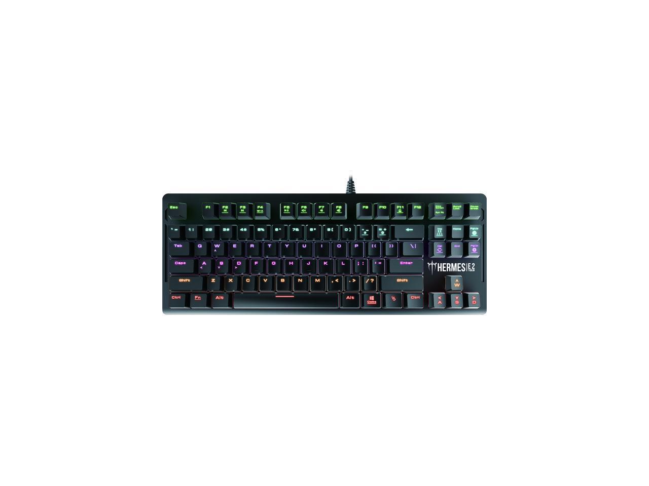 Gamdias Hermes E2 Mechanical Gaming Keyboard with Brown Switches, 87TKL