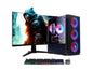 AQVIN - AQ10 - Gaming PC Desktop, Intel Core I7 Up to 3.90GHz, RX 580 8GB, 2TB SSD, 32GB DDR4 RAM,24 -Inch Curved Gaming Monitor,WiFi, Windows 10 Pro