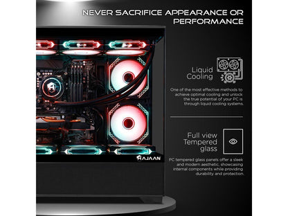 HAJAAN Gaming PC Tower Desktop Bundle with MSI 27" Curved Gaming Monitor - RTX 4060 8GB - Intel Core i5-12400F - 32GB DDR4 RAM - 1TB NVMe SSD - Wifi - Bluetooth - Windows 11 Pro