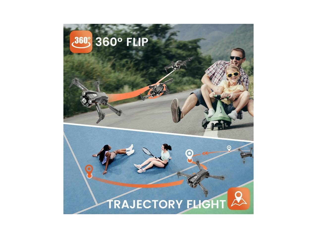 D96 Drone with 720P HD Dual Camera Obstacle Avoidance Foldable Drone 3 Batteries 36mins Flight Time for Adults and Beginners