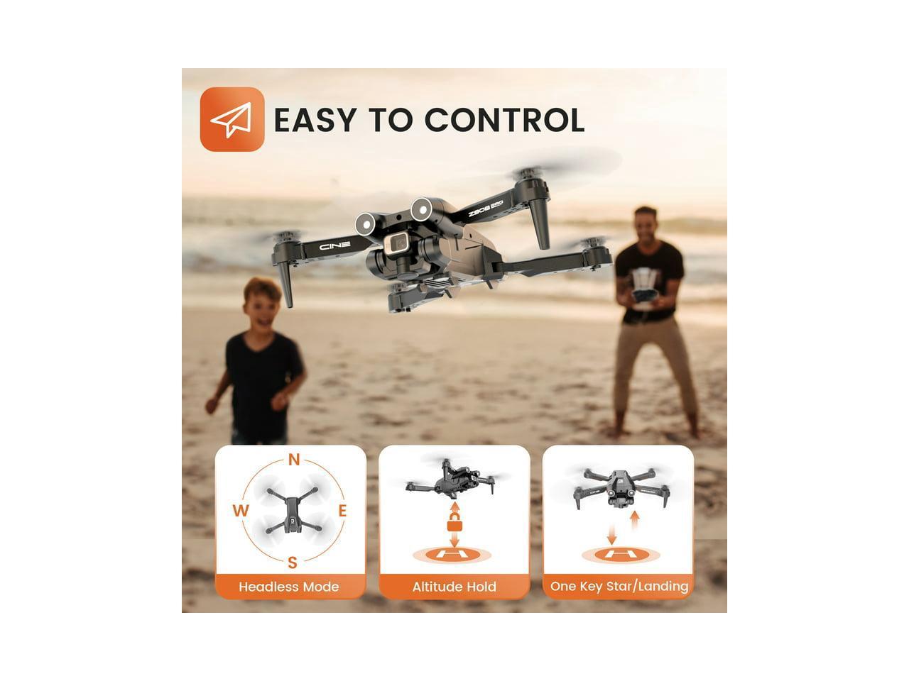 D96 Drone with 720P HD Dual Camera Obstacle Avoidance Foldable Drone 3 Batteries 36mins Flight Time for Adults and Beginners