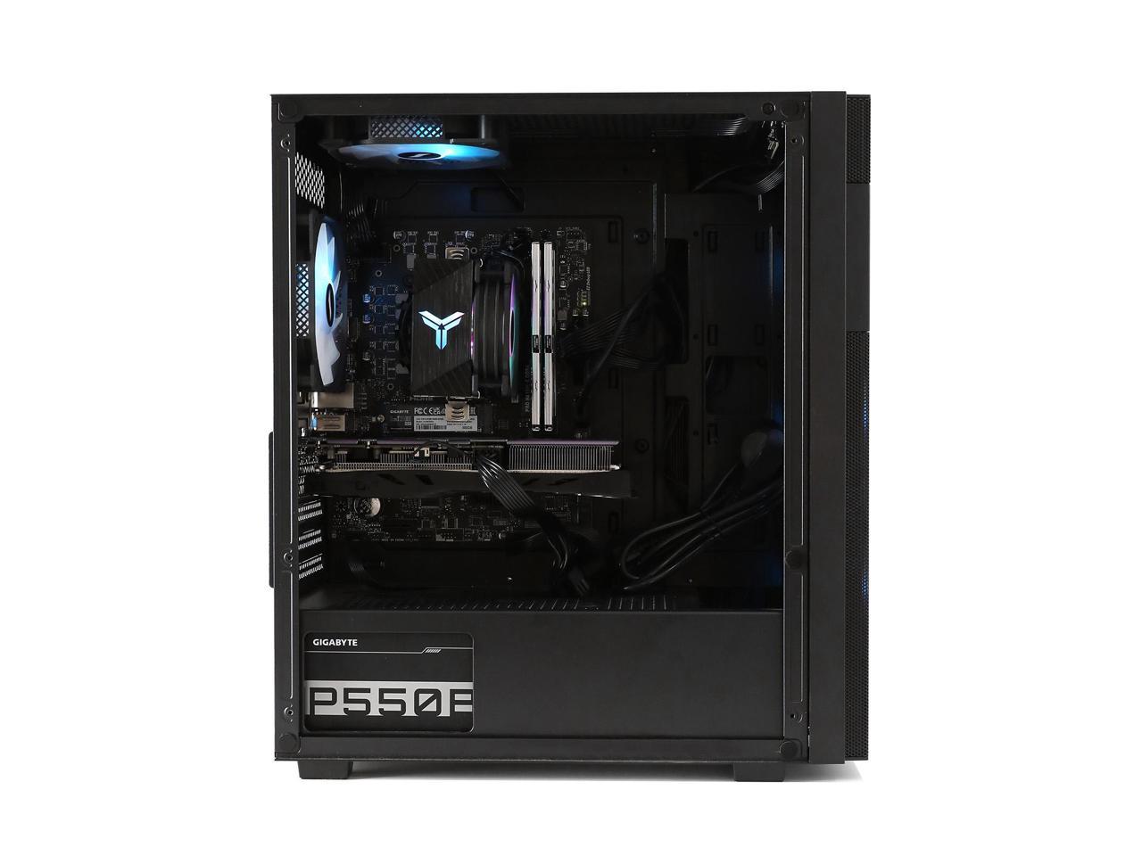 MXZ Gaming PC Computer 13th Gen I5 14400F 3.6GHz, RTX 4060 16GB DDR4, NVME 500GB, 5 RGB Fans, Windows 11 Pro Ready to use, Gamer Desktop Computer (I5 14400F| RTX 4060)