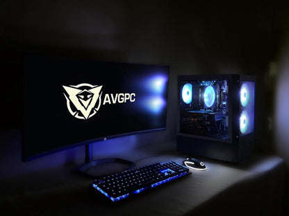 AVGPC Max Gaming PC - AMD RYZEN 5 5600G 6-Core 4.4 GHz Max Boost, Hyper 212 RGB Cooler,16GB 3200Mhz DDR4, 1TB M.2 NVMe SSD, Windows 11, WiFi/AC AMD Radeon Vega 7 (GPU upgrade ready up to RTX 4070)