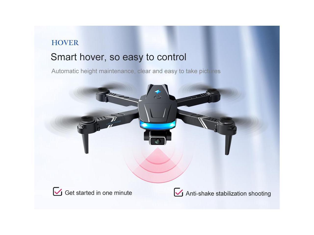 Drones with Dual HD Cameras for Adults,Foldable Remote Control Quadcopter,Wifi Real-time Transmission of Pictures and Videos,Headless Mode, Shooting Function, One Key Return, Altitude Hold