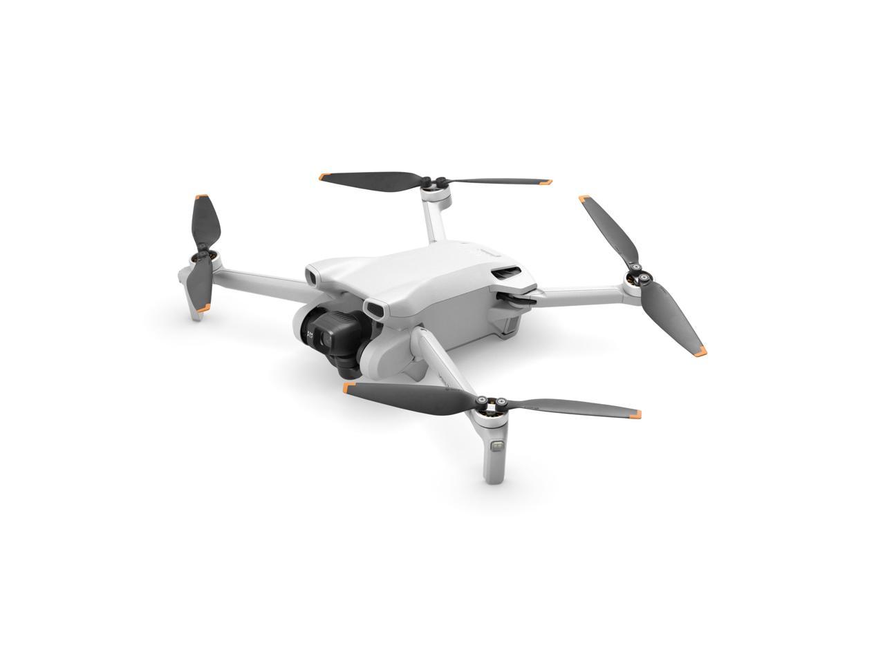 DJI Mini3 4K HD Aerial Drone, Lightweight and Easy to Carry Level 5 Wind Resistant, Multi-angle Intelligent Shooting Quadcopter Drone, 3 Batteries Remote control with screen