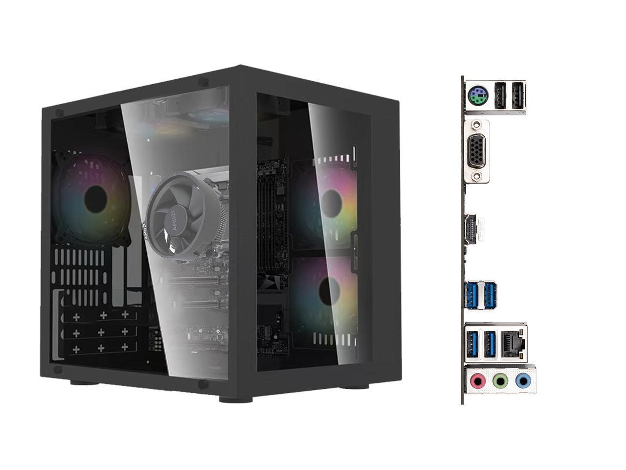 Synvisus Gaming PC - AMD Ryzen 7 5700G 8 core 3.8GHz(up to 4.6GHz) - 16GB DDR4 3200MHz - 1T M.2 NVMe - Windows 11 pro - WIFI - Gaming desktop