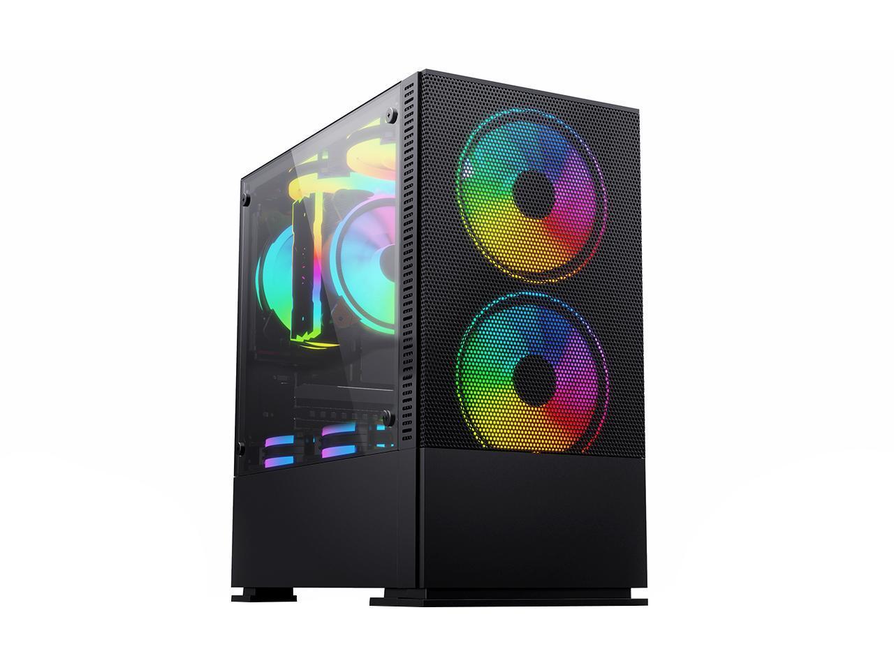 SUEVERY - Gaming desktop computer - Intel Core i5 11th Gen 11400 6 core - 16GB DDR4 RAM - 512G SSD M.2 NVMe - Windows 11 Home - Gaming P