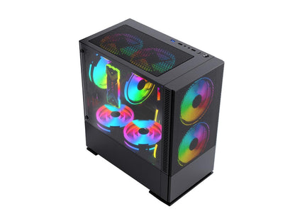 SUEVERY - Gaming desktop computer - Intel Core i5 11th Gen 11400 6 core - 16GB DDR4 RAM - 512G SSD M.2 NVMe - Windows 11 Home - Gaming P