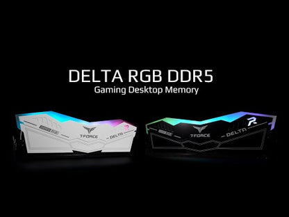 Team T-Force Delta RGB 32GB (2 x 16GB) 288-Pin PC RAM DDR5 6000 (PC5 48000) Desktop Memory Model FF4D532G6000HC30DC01